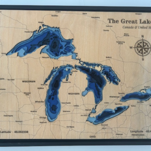 Map of the Great Lakes